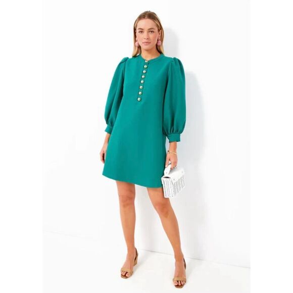 Pomander Place Samantha Mini Dress in Verdant Green Size S - Picture 1 of 12